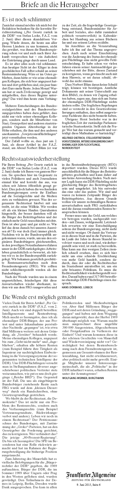 2015-06-09 FAZ Leserbriefe