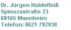 Anschrift mit Telefonnuimmer